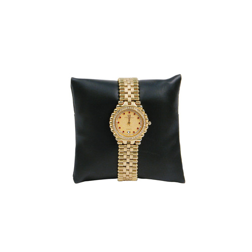 Black Leatherette Pillow Display - 1pc - 3 Sizes Available