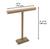 18 1/8"H T Bar Stand