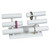 White Leatherette Double Triple T Bar