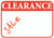 1 5/8" x 1 1/8"H Self Adhesive Pre-Printed "CLEARANCE Sale" Labels (500 labels)