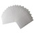 3/4" Dia. Circle Self Adhesive Plain Label sheets spread out in a fan shape.