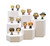 Deluxe Hexagon Shaped White Leatherette Risers Set