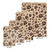 Paw Print Pattern Flat Paper Bags - Multiple Sizes - 100Bags/Pack