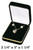 Classic Black Velvet Metal Pendant/Earring Gift Box with Goldtone Brass Trim