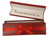 Exquisite Textured Red Bracelet Gift Box with Pre-tied Ribbon