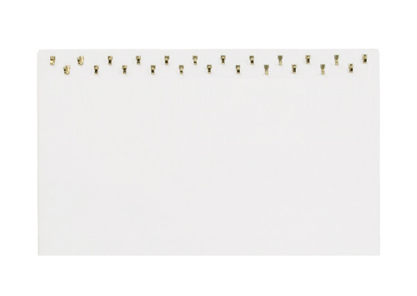 23 Hooks White Necklace Display Easel Stand