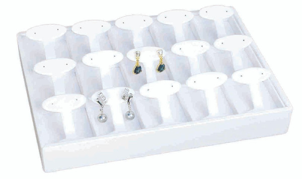 Stackable 15 Pair Showcase Earring Tree Display Tray