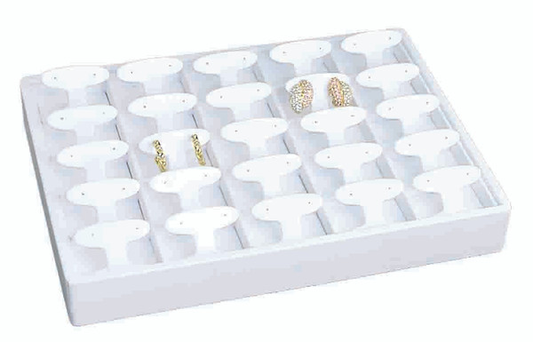 Stackable 25 Pair Showcase Short Earring Tree Display Tray