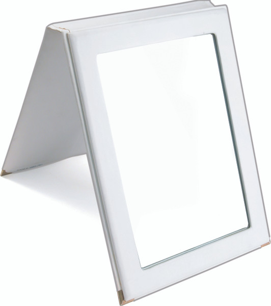 Portable White Snap Folding Mirror