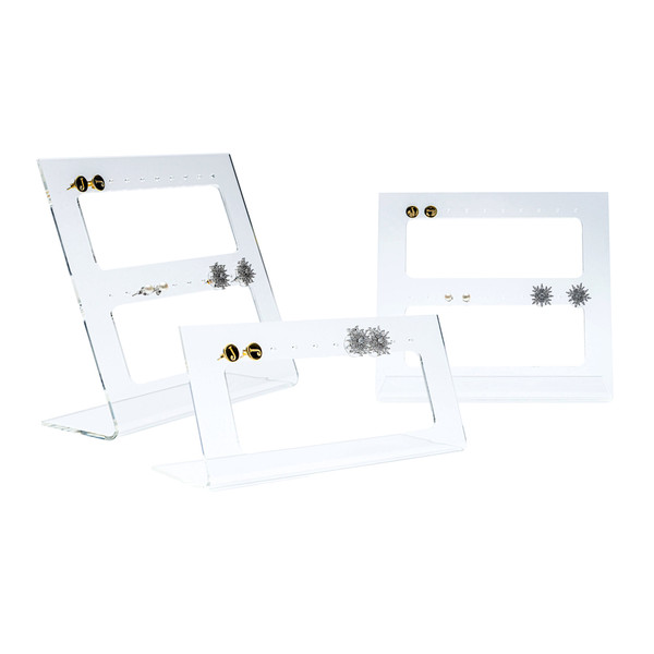 Set of 3 Acrylic Earring Display Stands