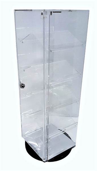 5 Removable slanted shelf acrylic case