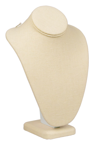 Linen Classic Style Necklace Display 11"H
