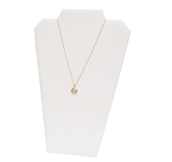 White 12 1/2"H Necklace Display with Easel_II