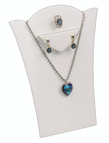 White 11 3/8"H Necklace Display with Easel