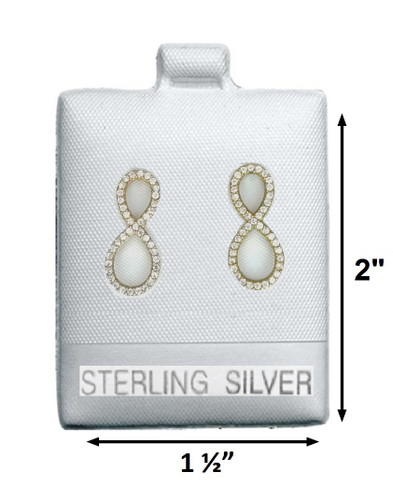 Sterling Silver Puff Pad for Earrings