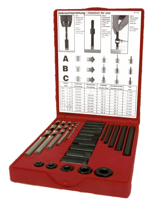 RUKO 25PC THREAD EXTRACTOR SET