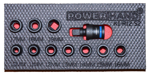 POWERHAND 1/2" Shallow Impact Socket Set (10-19mm)