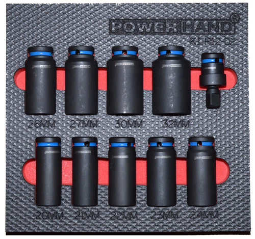 POWERHAND 1/2" Deep Impact Socket Set (20-32mm)