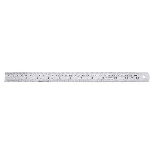 BOXO 300mm Steel Ruler