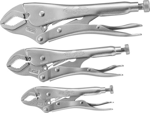 VISE GRIP3PC LOCKING PLIER SET - ORIGINAL IN STORAGE TRAY