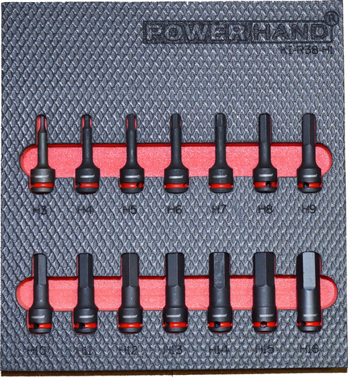 3/8" Hex Impact Socket Set (H3-H16)