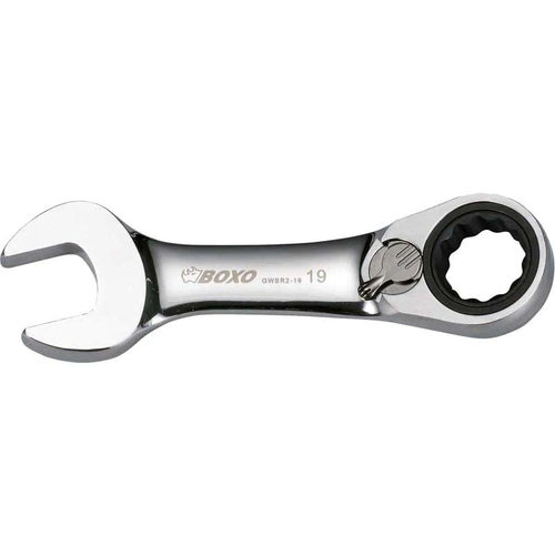 STUBBY REVERSIBLE RATCHETING SPANNER - 10mm