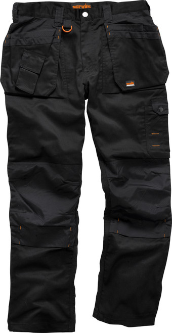 Scruffs Blk Worker Plus Trouser - BLACK