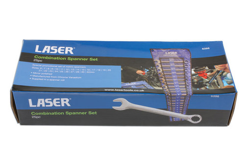 LASER 6396 COMBINATION SPANNER SET 6-32mm 25pc