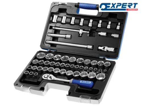 BRITOOL E032909 1/2"Dr Metric/AF SOCKET SET 55PCE