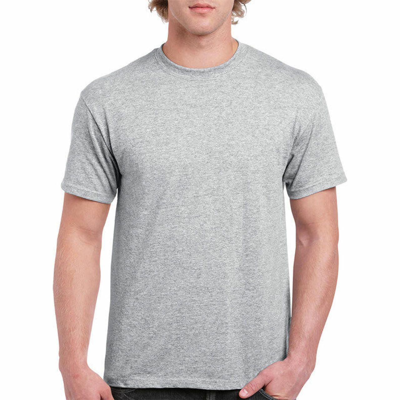 Grey round hot sale neck t shirt