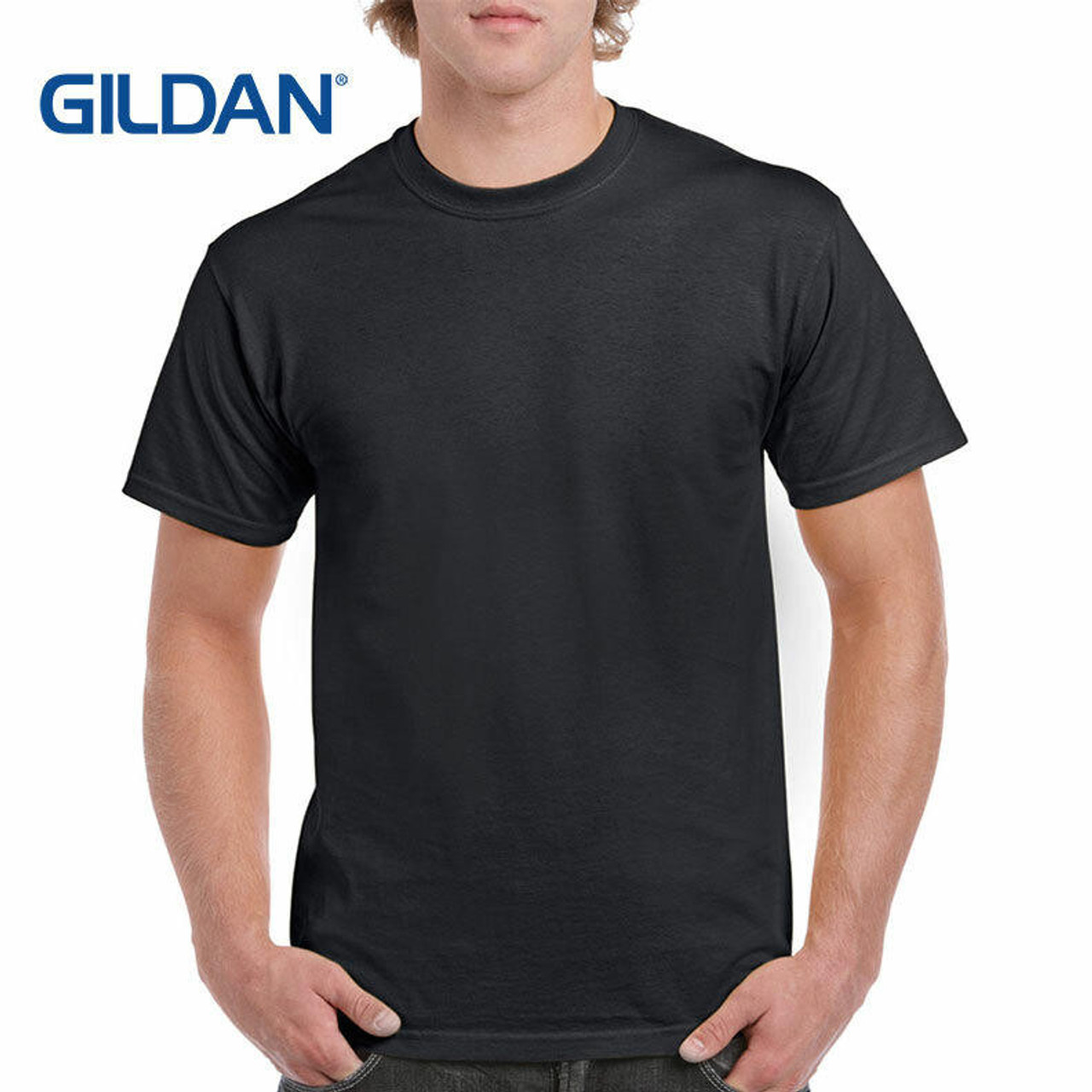 Gildan Unisex 100 Percent Cotton Crewneck Premium T-Shirt New Ship