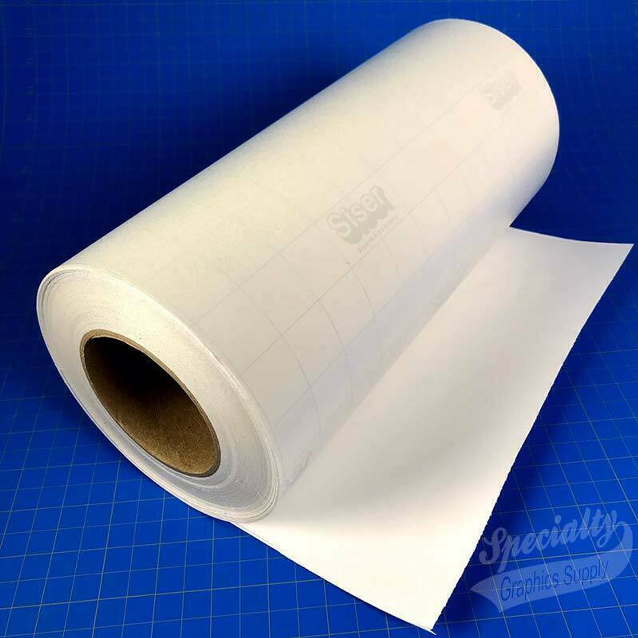 50 x 20 ft Roll of Clear Adhesive-Backed Vinyl for Digital Print Media  High Tack Permanent