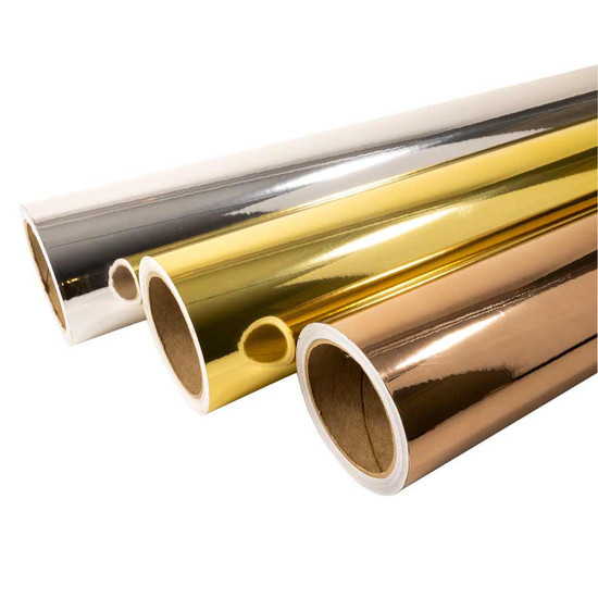 Nekoosa RTape VinylEfx Smooth Mirror Adhesive Vinyl in 24" x 10 yard rolls.