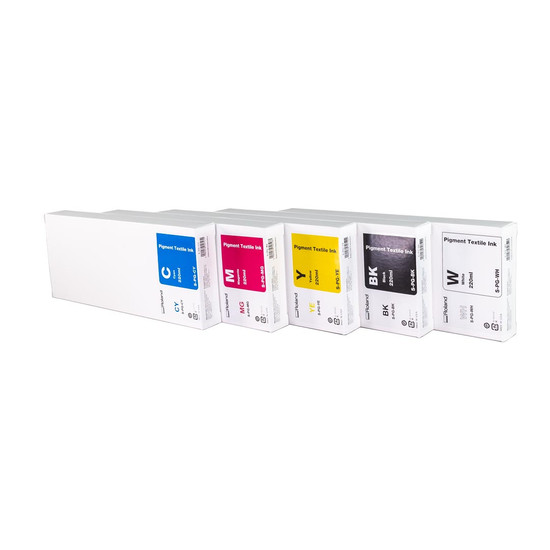 Roland S-PG Direct to Film DTF CMYKW Ink Cartridge Set