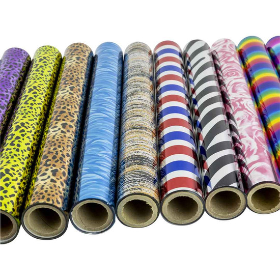 ChromaFuse Patterned Hot Stamping Textile Foil - 12" x 25 roll