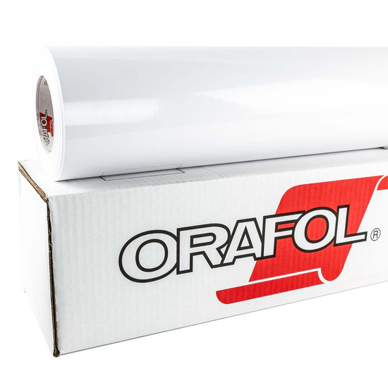 Orafol ORAJET 3165G Intermediate Calendered PVC Digital Media: Gloss White 20" x 10 yards