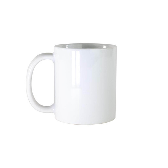 White Ceramic 15 oz. Sublimation Coffee Mug