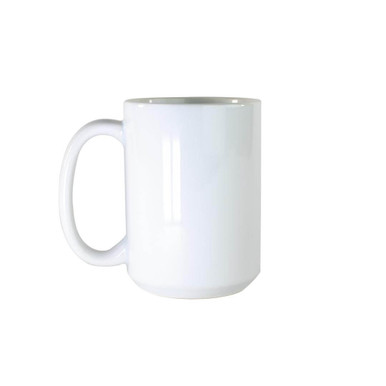 White Plastic Sublimation Travel Mug - 15oz.