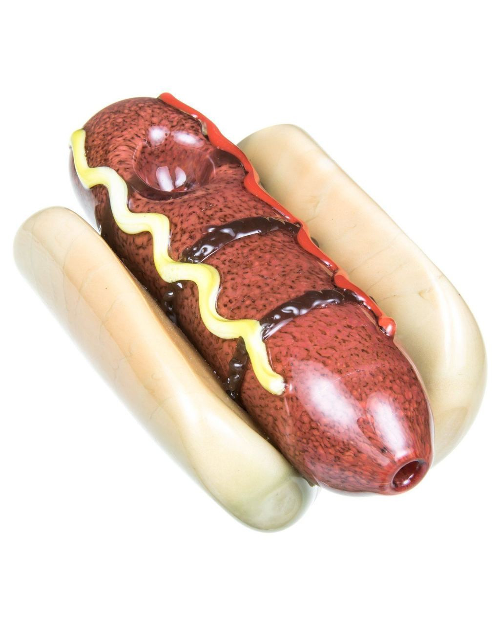 Hot Dog Glizzy Ceramic Hand Pipe – Smoke Glass Vape