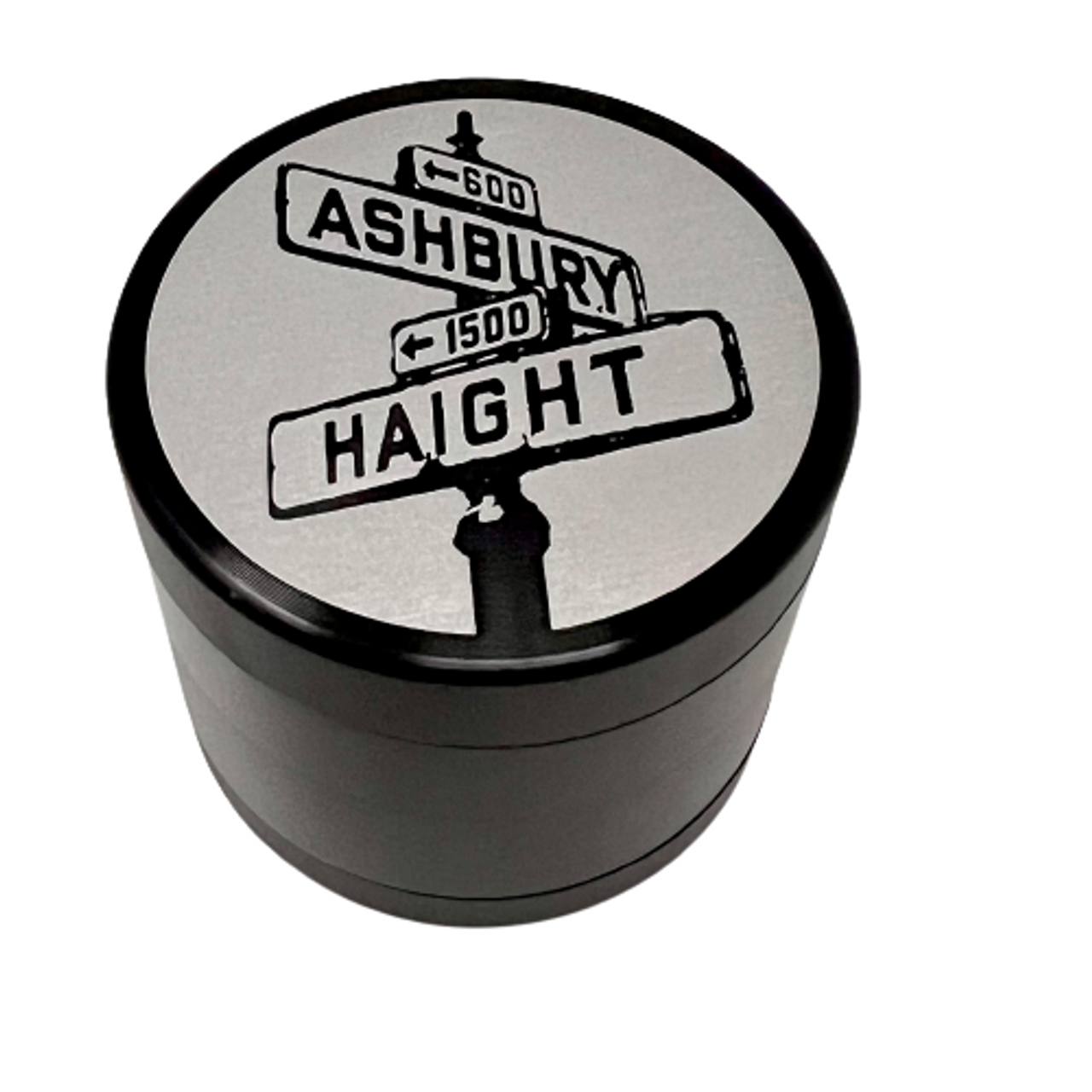 Haight x Ashbury Large 4pc Grinder - Black 63mm
