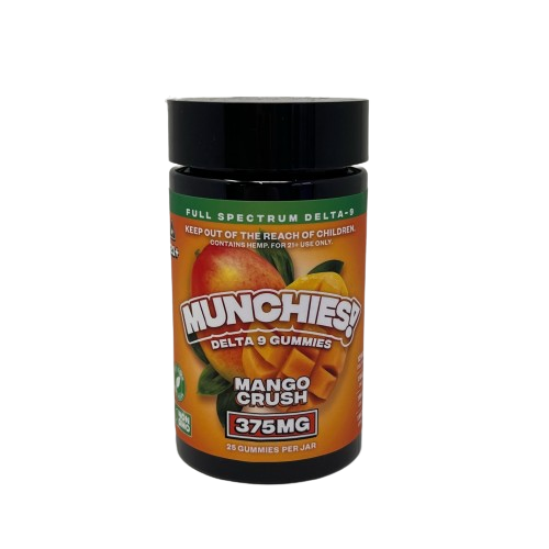 Munchies Delta 9 Gummies 375mg Mango Crush