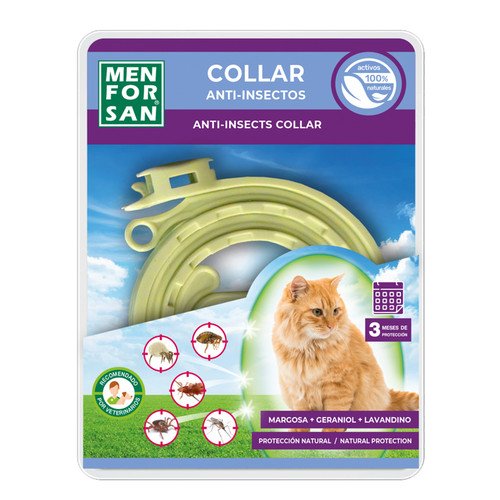 MENFORSAN COLLAR ANTI-INSECTOS PARA GATOS MENFORSAN COLLAR ANTI-INSECTOS PARA GATOS