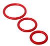 Trinity Silicone Cock Rings (SP130-Red)