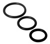 Trinty Silicone Cock Rings (SP130-Blk)