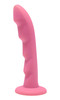 Ripples Silicone Strap On Harness Dildo- Pink (AE109-Pink)