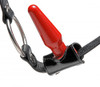 Premium Locking Leather Cock Ring and Anal Plug Harness