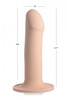 Squeezable Phallic Dildo - Flesh