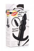 Ribbed Vibrating Butt Plug - Black (packaged)