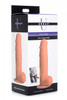 Power Pecker 7 Inch Silicone Dildo with Balls - Flesh (packaged)