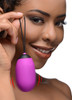 XL Silicone Vibrating Egg - Purple (AG331-Purple)